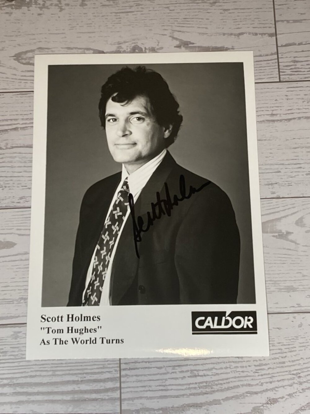 Scott Holmes As The World Turns Signed Autographed 5x7” Photo Tom Hughes